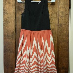 Grey and coral dress from Target
